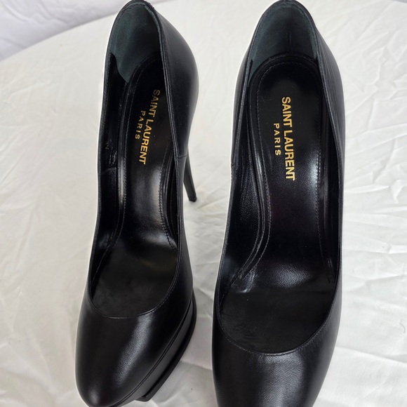 Saint Laurent Classic Black Platform Heels With Box - Size 40! - Picture 6 of 16